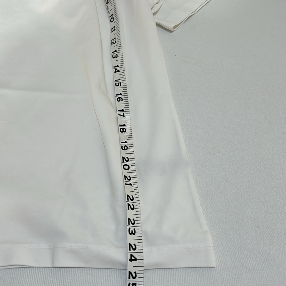 THE DROP WOMEN ASTRIC TWIST FRONT SHIRT WHITE NEW Sz LARGE - Picture 6 of 11